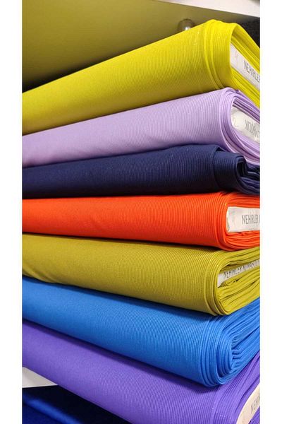 River Fabrics Glitter Knitted Fabric Yellow
