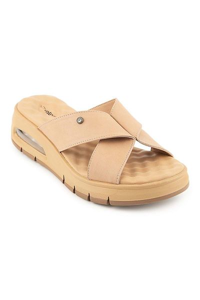 Muya Kihi Anatomical Air Max Sole Heel Spur Γυναικείες Παντόφλες Μπεζ