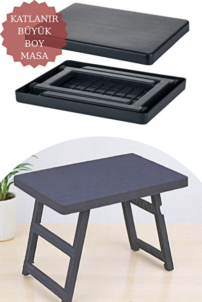 DOVİHOME Portatif Büyük Plastik Piknik Sehpası Katlanabilir Bahçe - Balkon - Kamp Masası | Katlanır Sehpa