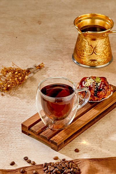 NY HOME Double Wall Heat Resistant Glass Cup with Handle - Single