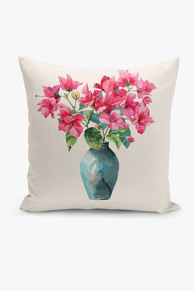Filamente Double Sided Digital Printing Throw Pillow Cover Floral Pattern
