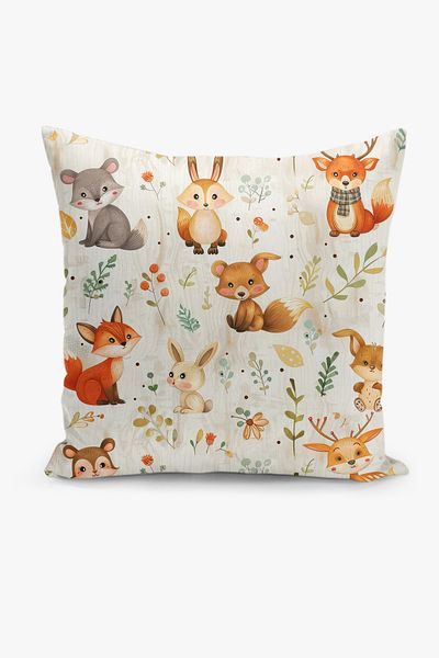 Filamente Double Sided Digital Printing Throw Pillow Case Kids Room Animal Pattern