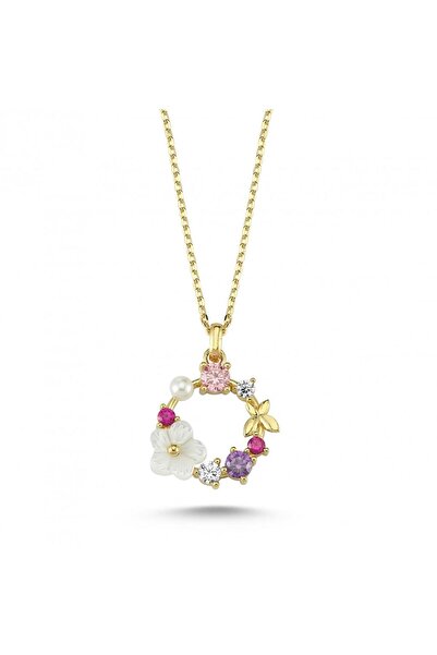 Koçak 14 Ayar Çiçek Kelebek Figürlü Altın Kolye