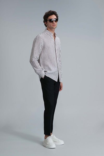 Lufian 111190328 Karl Sports Men's Chino Pants Slim Fit Men's Trousers Black