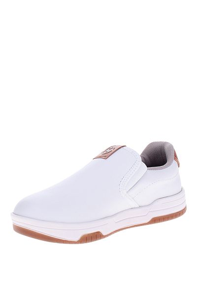 MOLEKINHO Pre Teen Boys Closed/Flat Shoes White | Made In Brazil