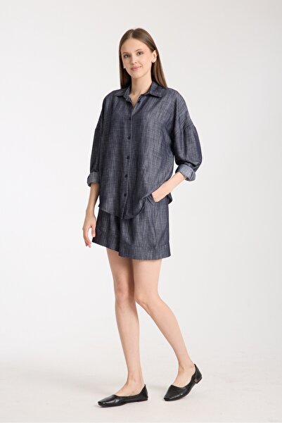 sumoda ملابس نسائية قميص رياضي أنيق من القماش المنسوج بأكمام طويلة صيفي