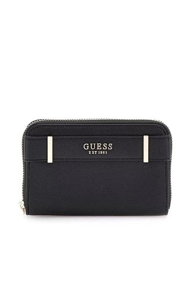 Guess Anadela Slg Medium Zip Around Women's Black Wallet Swbg9633140-Bla
