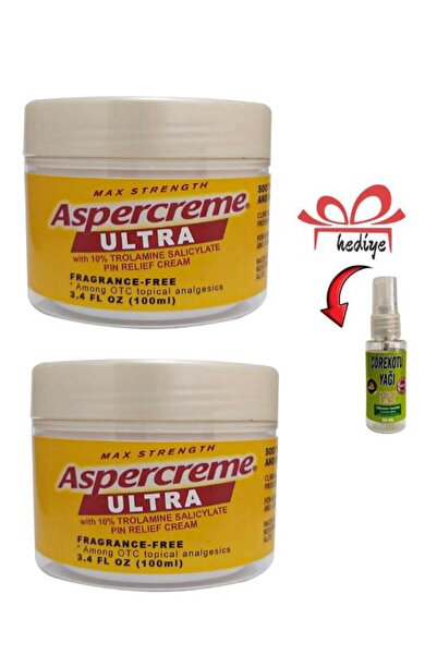 Dolce Aspercreme Sırt Bel Adale Fitık Sızıları İçin Bakım Masaj Kremi 100 ml x 2 ad.+Çörekotu Yağıyla