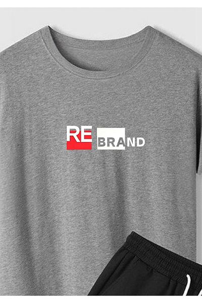 REBRAND Sportswear Oversize T-Shirt Set with Shorts