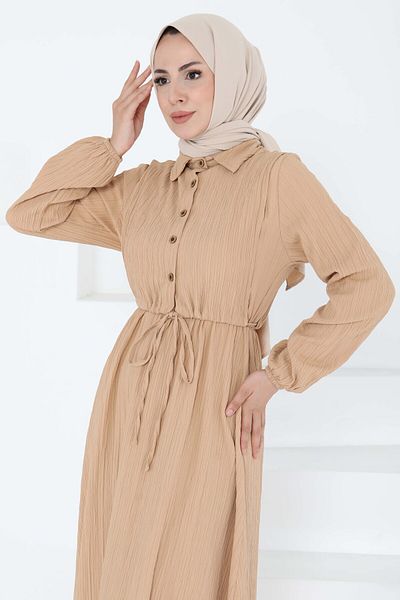TOFİSA Sweater Dress Suit Mink - 27192