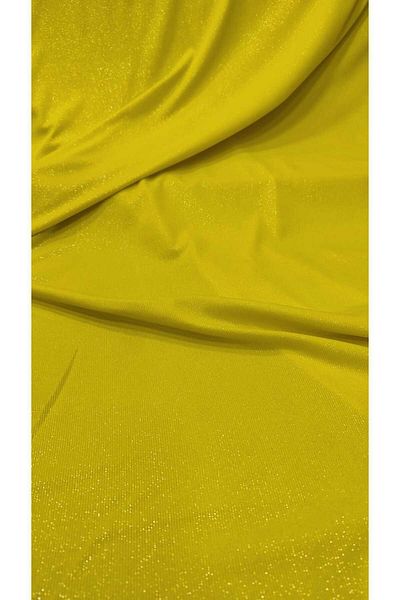River Fabrics Glitter Knitted Fabric Yellow