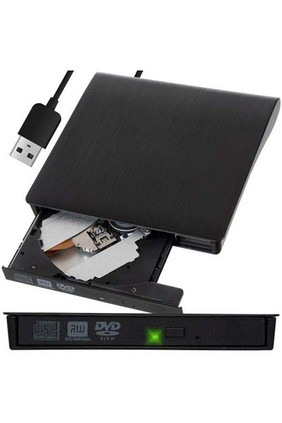 varioshop External CD drive VarioShop®, USB 3.0, CD / VCD / DVD Burner Writer, Plug and Play, 8X / 24X, Compa