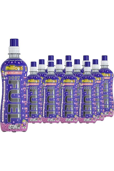 applied nutrition Body Fuel, Blackcurrant, Box of 12 Pieces, Prime Drink with BCAAs and Vitamins