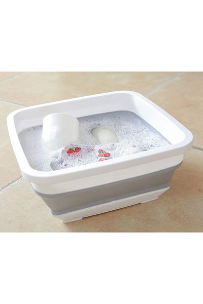 varioshop VarioShop® foldable basin, 6 L capacity, multifunctional, compact, silicone, suitable for excu