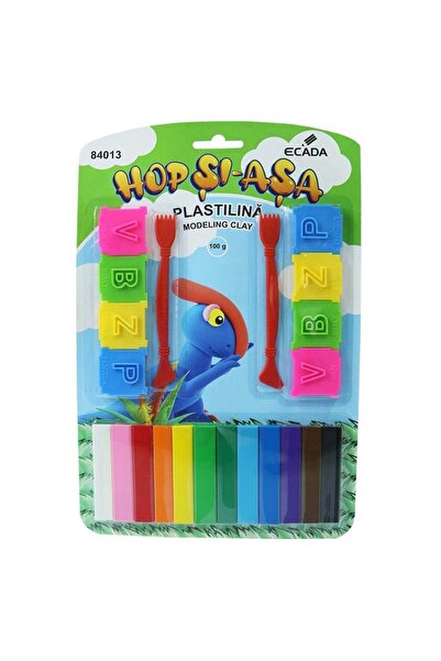 Ecada Plastilina 12 culori cu forme