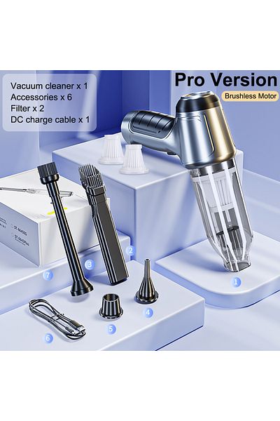 Choice Pro Version 2Filter Car Vacuum Cleaner Wireless Portable Vacuum Cleaner 95000PA Strong Suction Handh