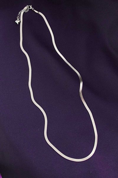 REBORN DESIGN 316L Steel Silver Color 60 cm Italian Chain Necklace