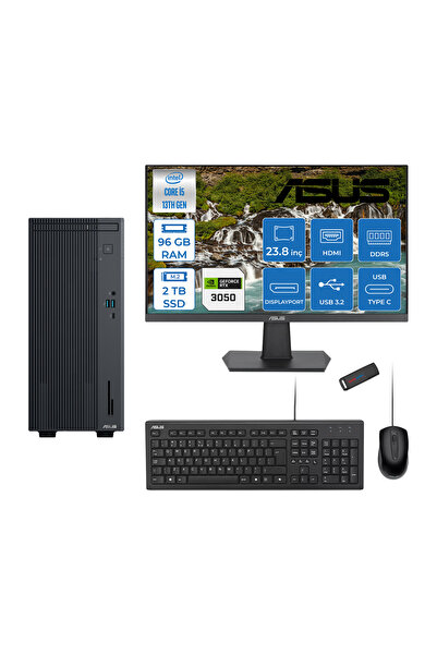 ASUS Expertcenter P500MV I5-13420H 96GB 2tb SSD Freedos 6GB/RTX3050 23.8" WL5...