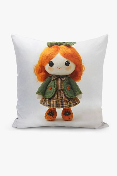 Filamente Double Sided Digital Printing Throw Pillow Cover Kids Room Girl Patterned