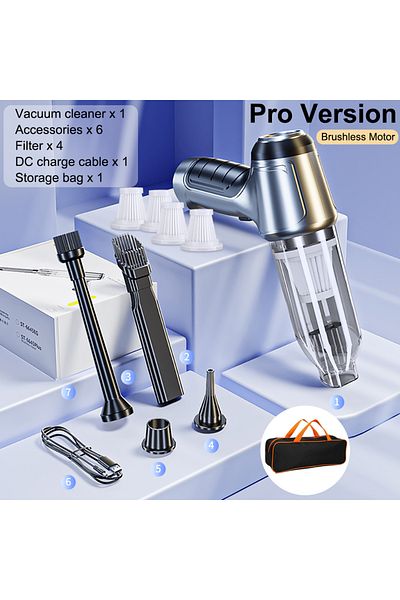 Choice Pro 4Filter Bag Car Vacuum Cleaner Wireless Portable Vacuum Cleaner 95000PA Strong Suction Handheld