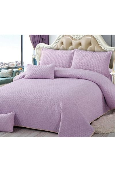 CHIRASO CHIRASO Duvet Cover Set, 5 Pieces, Cotton, 220x240 cm, 4 Pillowcases, light purple