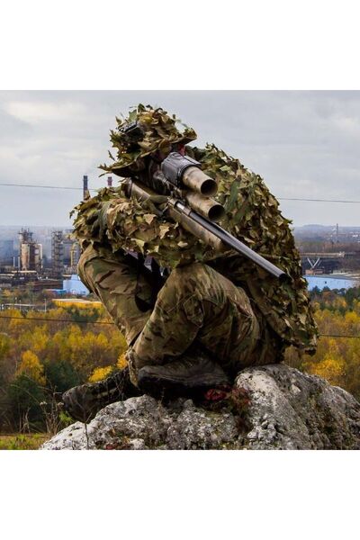 NOVRITSCH U10F 3D GHILLIE ÜST GÖVDE KAMUFLAJI - FLECKTARN - SHOULDER PIECE