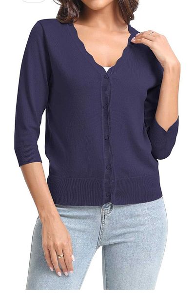 youknitwear you Cardigan de tricotaj cu vant