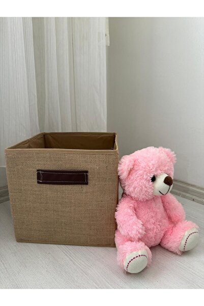 ELİT HOME ACCESSORIES 3 قطع من خزانة الجوت بدون غطاء، منظم ألعاب الملابس، صند...