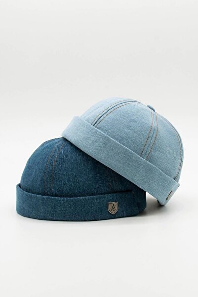 Külah Kadın Kot Şapka Denim Sipersiz Cap