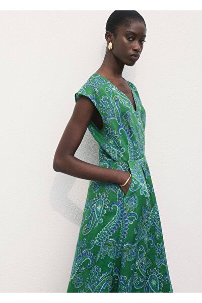 MANGO Woman Batik rami elbise