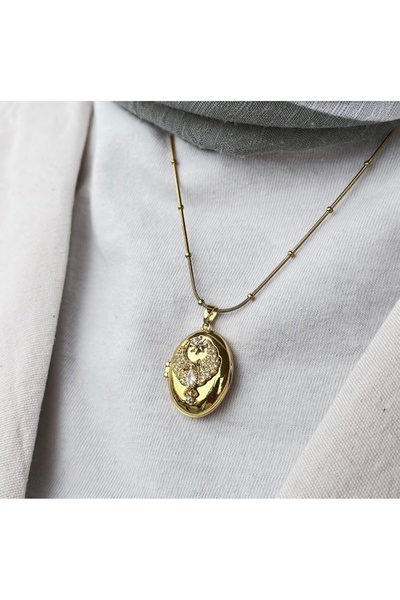 HANDESTORE Far City Alya Necklace Anka Bird Pendant Steel