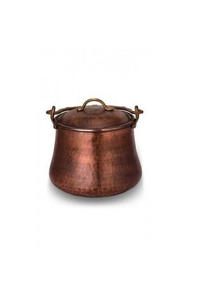 Tanemce Elite Bakraç 13 cm Hand Forged Oxide Copper Yogurt Bakracı