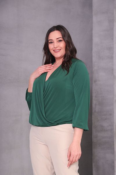 Shahiqa Plus size Double-Breasted blouse