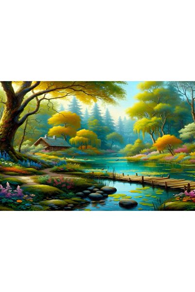 Aden DEKORATİF MANZARA KANVAS TABLO