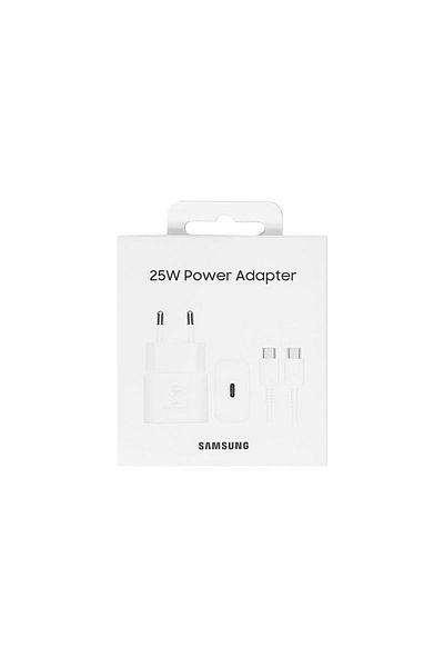 Samsung Original Samsung Fast Charging Charger T2510XWEGEU 25W USB-C Cable Included White