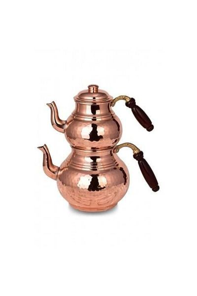 Tanemce Classic Teapot Large Size Hand Hammered Red Copper Teapot