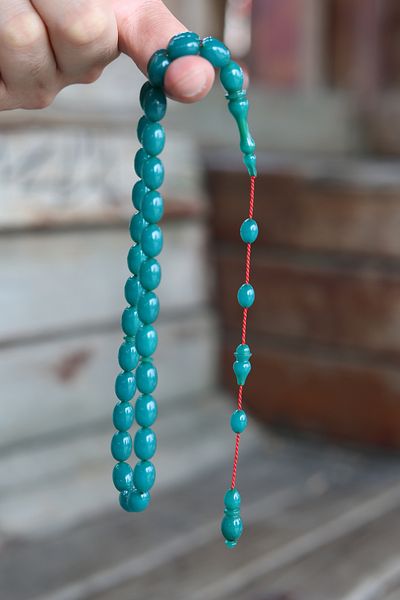 ARURTAKI Men's Gift 33 Fire Amber Prayer Beads