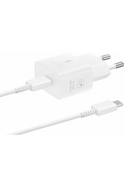 Samsung Original Samsung Fast Charging Charger T2510XWEGEU 25W USB-C Cable Included White