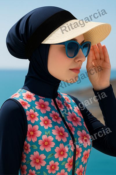 Ritagarcia Straw Tennis Player Ecru Visor Hat
