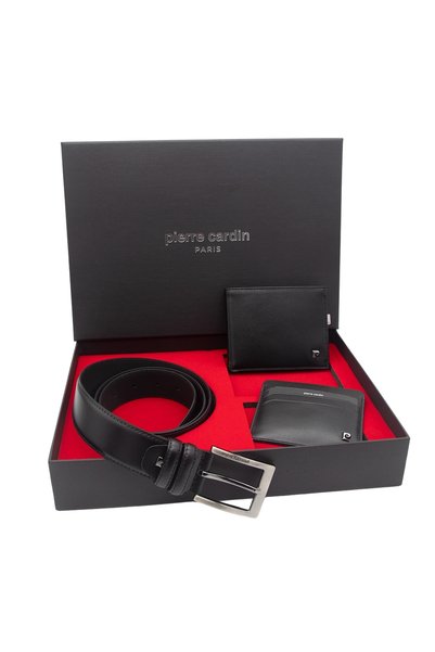 Pierre Cardin مجموعة هدايا ثلاثية سوداء PC-1004S3P