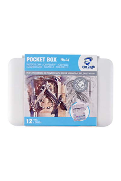 Van Gogh 12'li Tablet Sulu Boya Seti Plastik Kutulu Muted Colors / 20808644