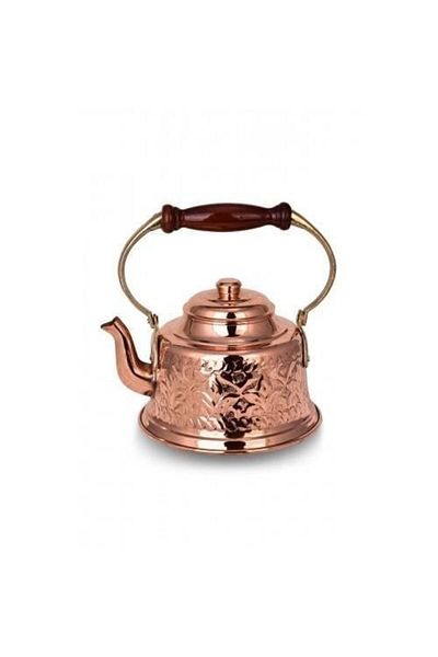 Tanemce Maraş Teapot Hand Embroidered Red Copper Teapot