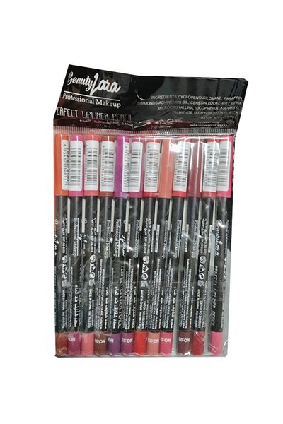 Beauty 12-piece lip and eyeliner pencil set