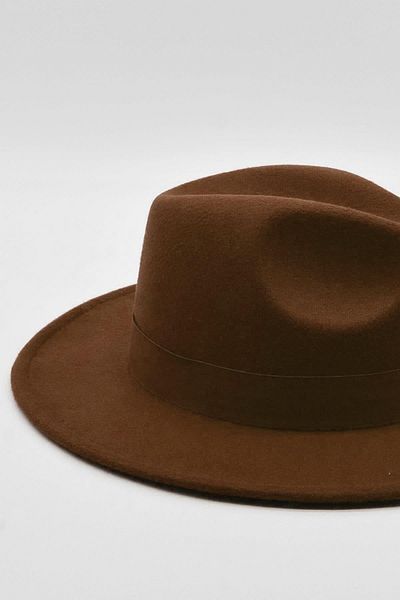 Külah Women's Brown Fedora Hat