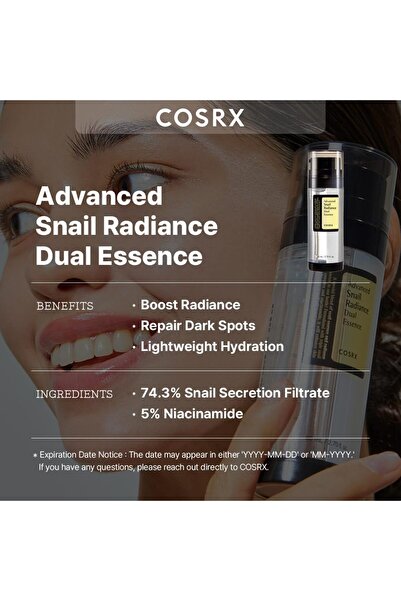 Cosrx Advanced Snail Radiance Dual Essence 80 ml Brand: COSRX