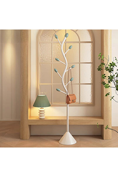 Un علاقة ملابس فاخرة بتصميم شجرة أنيقة، تضيف لمسة أناقة لأي زاوية! ابيض