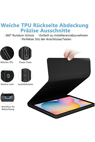 Fogy Honor Pad X9 11.5 inç 2023 için Çıkarılabilir Bluetooth Türkçe Q Klavyeli Kılıfı