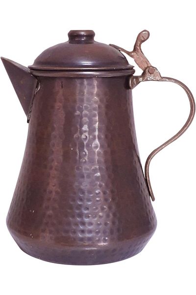 Tanemce Hancı Milk Jug 1250 ml Hand Forged Oxide Copper Milk Jug