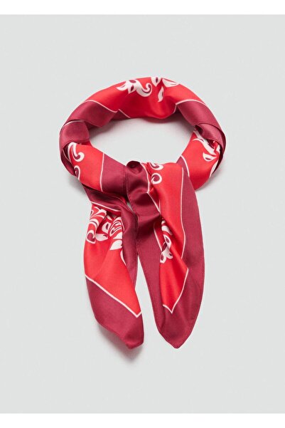 MANGO Woman Çiçek desenli fular