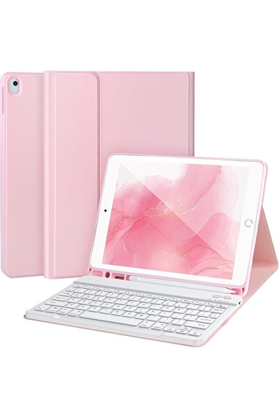 Fogy İpad 7.8.9.nesil 10.2 Uyumlu Için Çıkarılabilir Bluetooth Türkçe Klavyeli Kılıfı